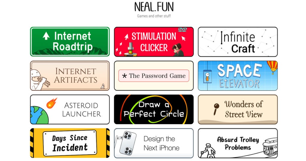 neal fun games